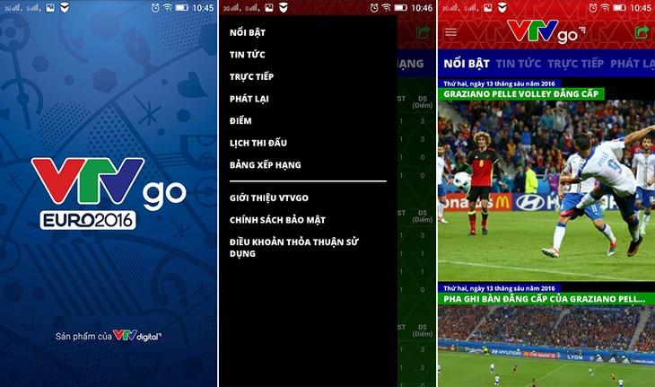 ứng dụng VTV Go, phát sóng bóng đá trực tuyến